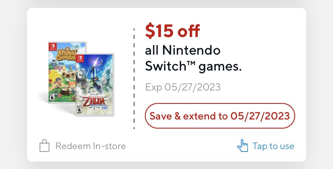 Wario64 on Twitter "15 off *all Nintendo Switch games instores at