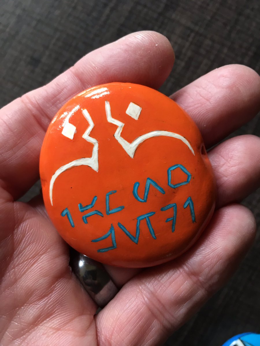 sw_rox's tweet photo. A little time has passed since Huntsville Comic &amp; Pop Culture Expo 2023, but one more rock to share from that event. We decided it might be nice to hand this Ahsoka themed rock to Ashley Eckstein when we got her autograph 😊 #HSVexpo #StarWars https://t.co/gFwbu3SY97