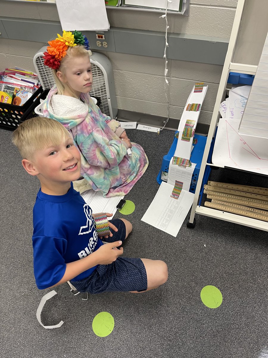 Had tons of fun in second grade today! Designed ramps, generated measurement data and created line plots ⁦<a href="/WaukeshaSTEM/">Waukesha STEM</a>⁩ #finishstrong