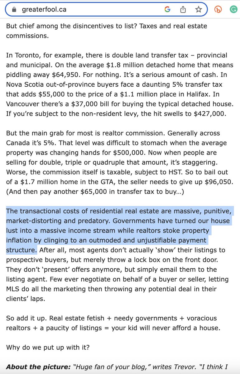 RealEstateCafe's tweet photo. @nickgerli1 Break #RECartel? "Transaction costs of real estate are massive, punitive, market-distorting & predatory Govts have turned our house lust into a massive income stream while DEALtors stoke property inflation by clinging to an outmoded & unjustifiable payment structure"
#72B_RipOFF https://t.co/SA5FrGOeN7
