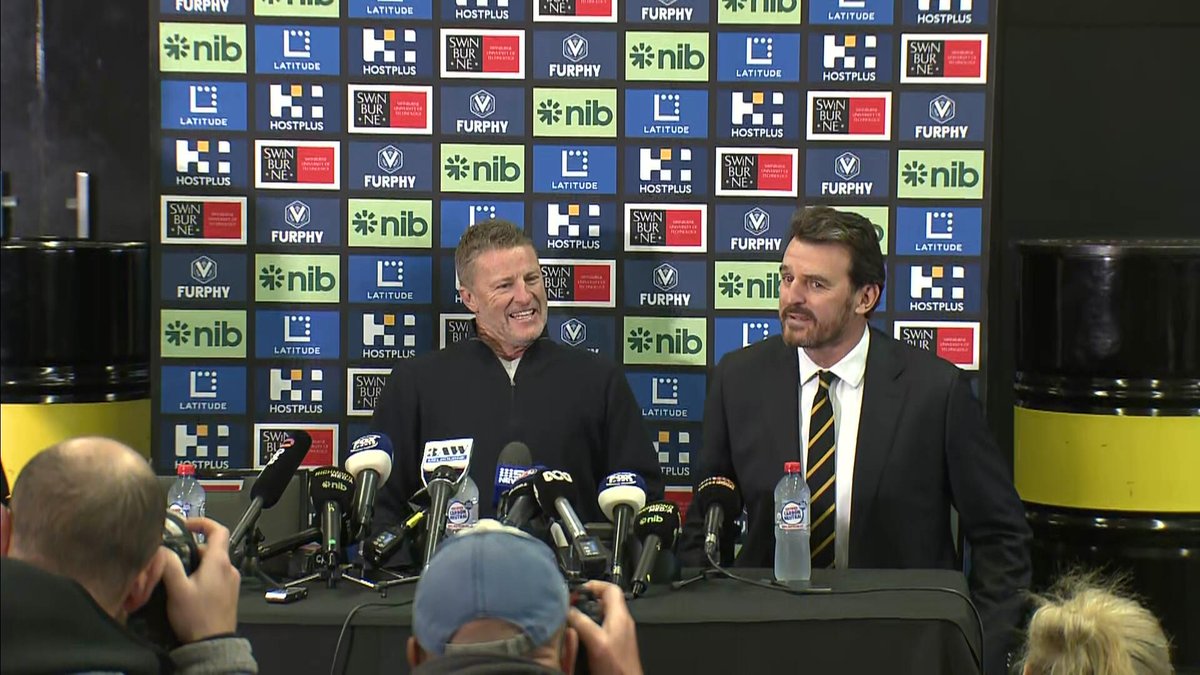 Fox Footy on Twitter ".Richmond_FC John O'Rourke, CEO Brendan Gale
