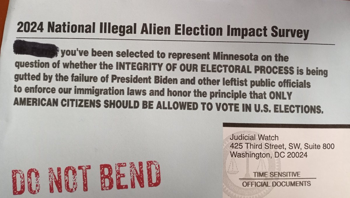 Republicans have been sending out surveys about fake stuff that isn't happening and it just goes in the garbage