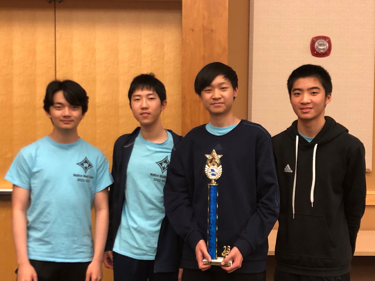 Congratulations to the Walton Varsity Math Team on winning the 7A Math Championship at the 2023 GCTM State Math Tournament! Way to go team!