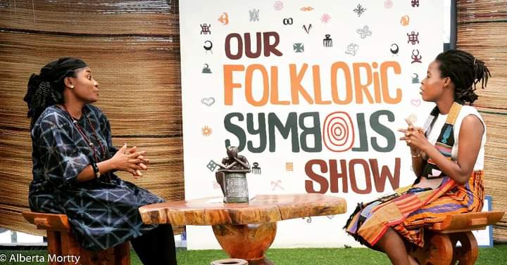It was a great moment to have a conversation with one of my friends/ acquaintances in the traditional media, Madam Bilikis Giwah of <a href="/metrotv_gh/">Metro Tv</a> for the "Our folkloric symbols show". 

This is my second time on traditional media though. My first time was on Radio Ghana, 

#Adenya