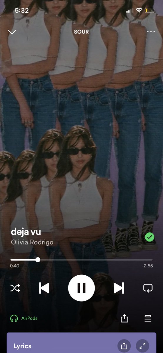 jonaweenie's tweet photo. getting deja vu listening to this and the rest of SOUR now after doing it all before yesterday!! 🤭💜 #2yearsofSOUR https://t.co/6wndRdSBfp