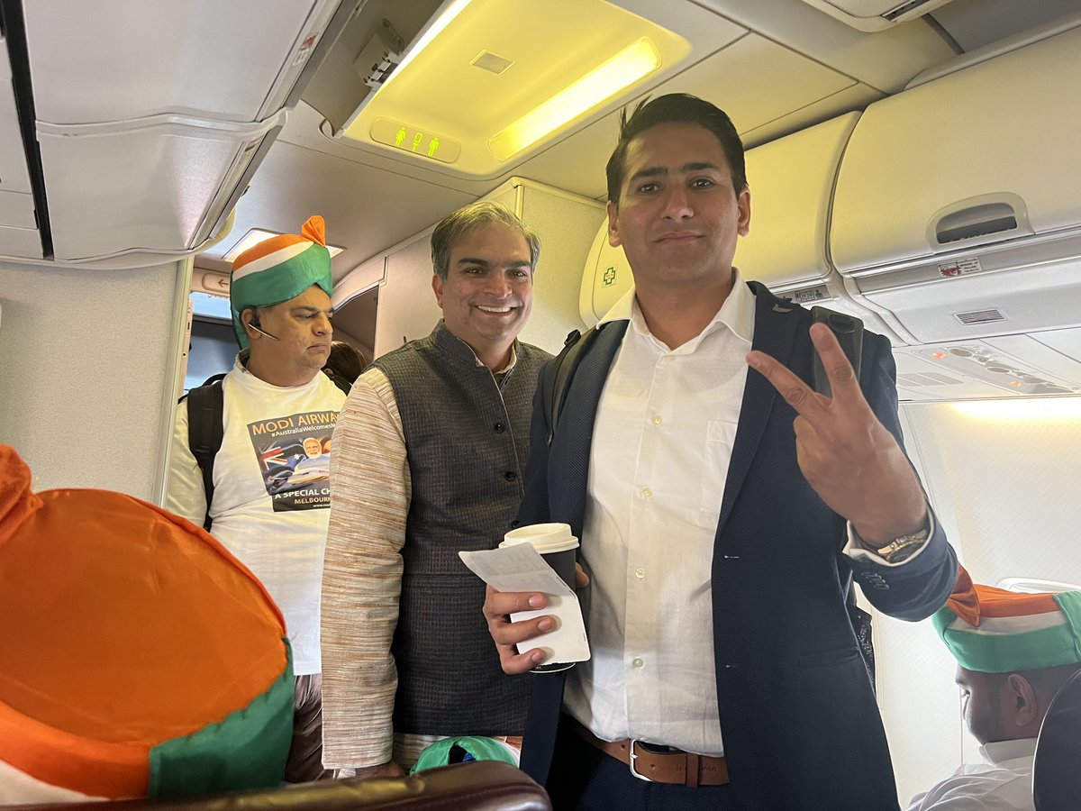 sandeetalk's tweet photo. Special #ModiAirways just landed at Sydney Airport to witness another historic event in biggest city of Australia.
@narendramodi_in @Sachin_Sydney @KapilMishra_IND @siddhantvm @mlkhattar https://t.co/wg9wVpbFqI