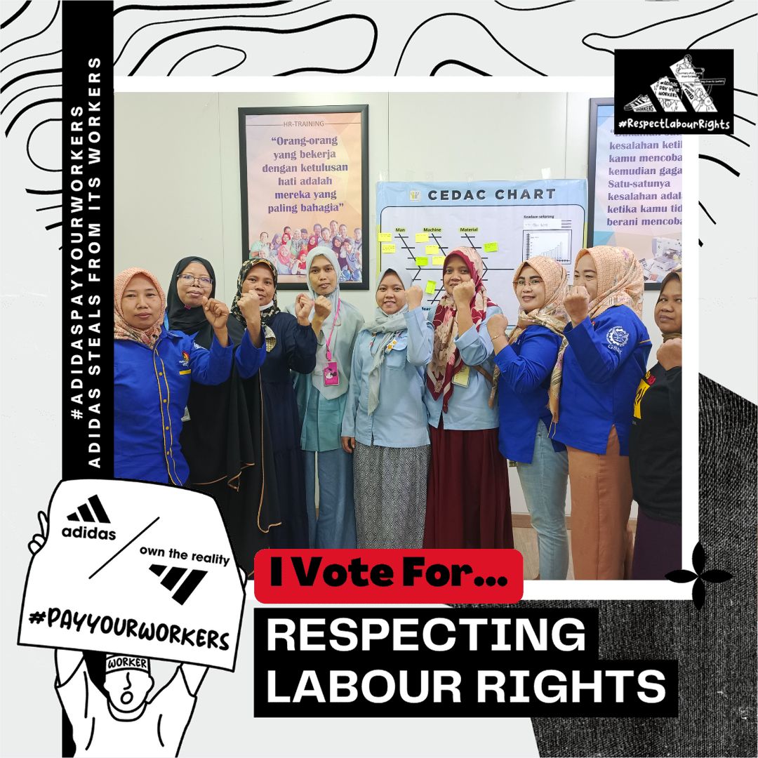ADIDAS #PayYourWorkers #RespectLabourRights NOW!! 

#GSBIMilitan #GSBIVaksentral