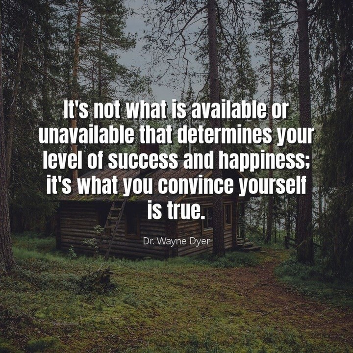 It's not what is available or unavailable that determines your level of success and happiness; it's what you convince yourself is true.

#instagood #follow #amazingposts #quotesamazing #richquotes #lifestagram #quotesoninstagram #sharequotes #motivationalspeaker #motivationa…