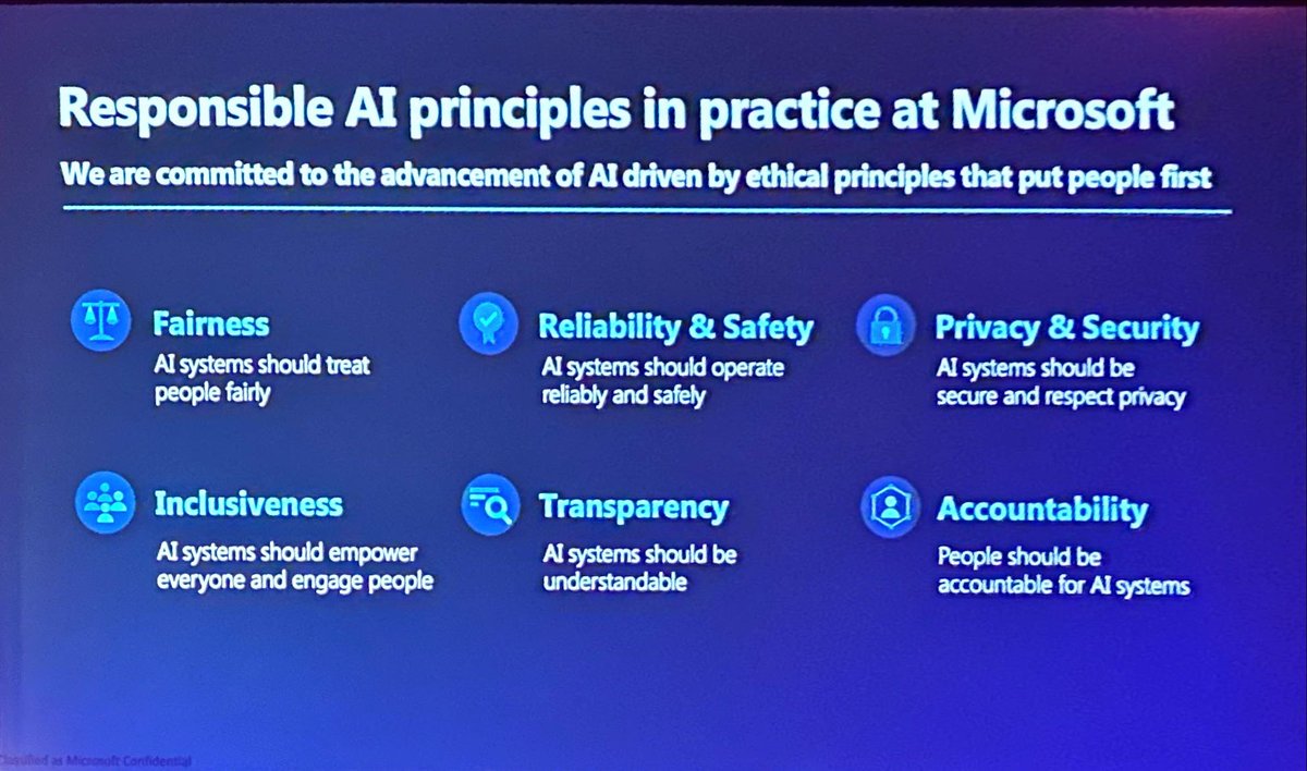 rwang0's tweet image. MyPOV: @Microsoft shares its  principles of responsible AI 

@PROS_Inc #Outperform2023