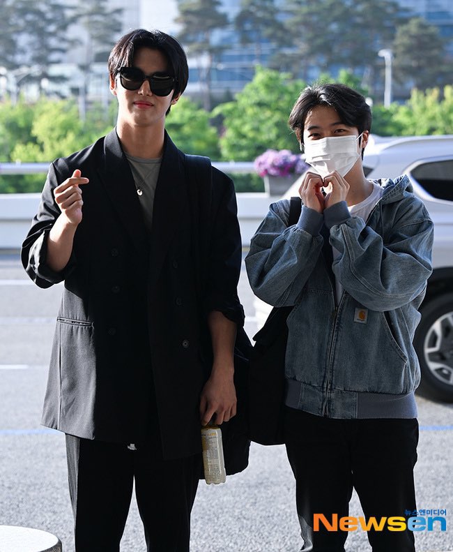 jinho_lang_0417's tweet image. 230523 출국 기자 사진 #진호