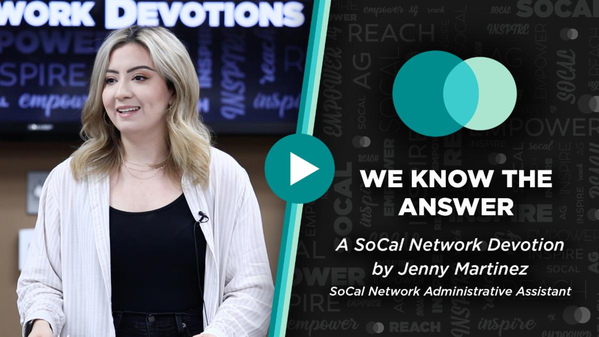 Jenny Martinez, SoCal Network Administrative Assistant, leads this week's SoCal Network Devotion! #SoCalNetwork #NetworkNews
conta.cc/3OyAh1w
conta.cc/43ivt4p