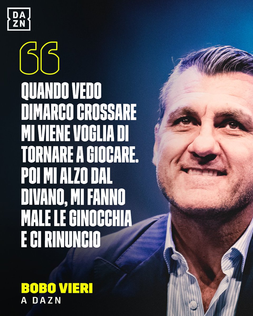DAZN_IT's tweet image. Viva la sincerità 😂

#Vieri #Dimarco #DAZN
