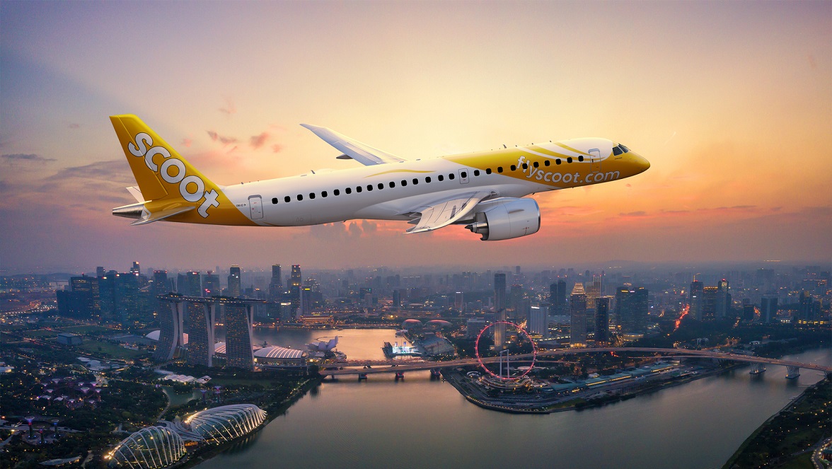 embraer's tweet image. #NEWS | @flyscoot selects #Embraer #E190E2 to boost connectivity and unlock growth in the region. Read full news: bit.ly/436Bpy4 #EmbraerStories #WeAreEmbraer @AzorraAviation