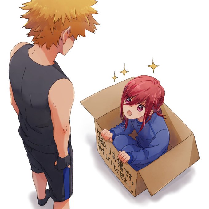 「blonde hair cardboard box」 illustration images(Latest)