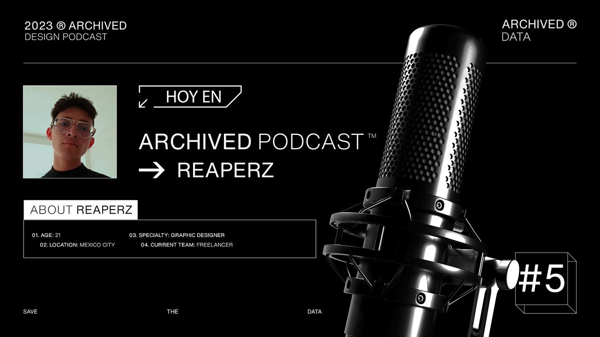 ArchivedPodcast's tweet image. REAPERZ. - Archived Podcast #5   

🔴twitch.tv/archivedpodcast 

➜ #SaveTheData