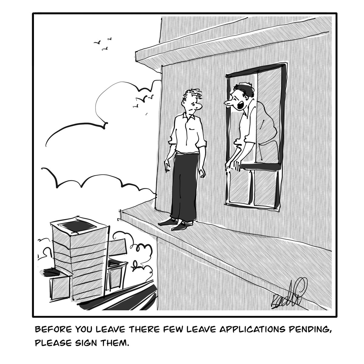 badri_j's tweet photo. Leave application #cartoon #cartoonfortoday #leave #leaveapplication #life https://t.co/BIphHVe0WR