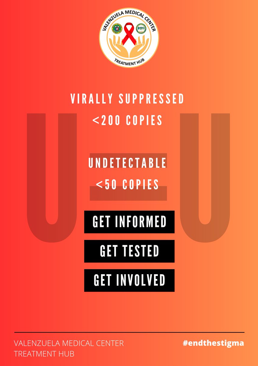 FYI 
< 200 Copies - Virally Suppressed 
< 50 Copies - UNDETECTABLE 
#CaseManagement 
#UequalsU