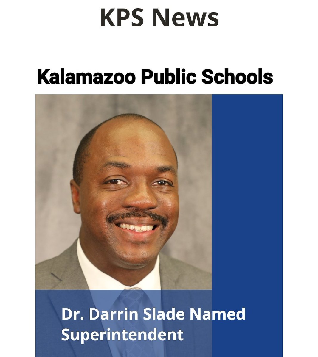 Good things comes to great guys. Congratulations to Dr. Slade, former Principal @hdwoodsonshs on his new job title. @Ward7EdCouncil @VinceGrayWard7 @DCPSChancellor @MayorBowser @kalamazoopub