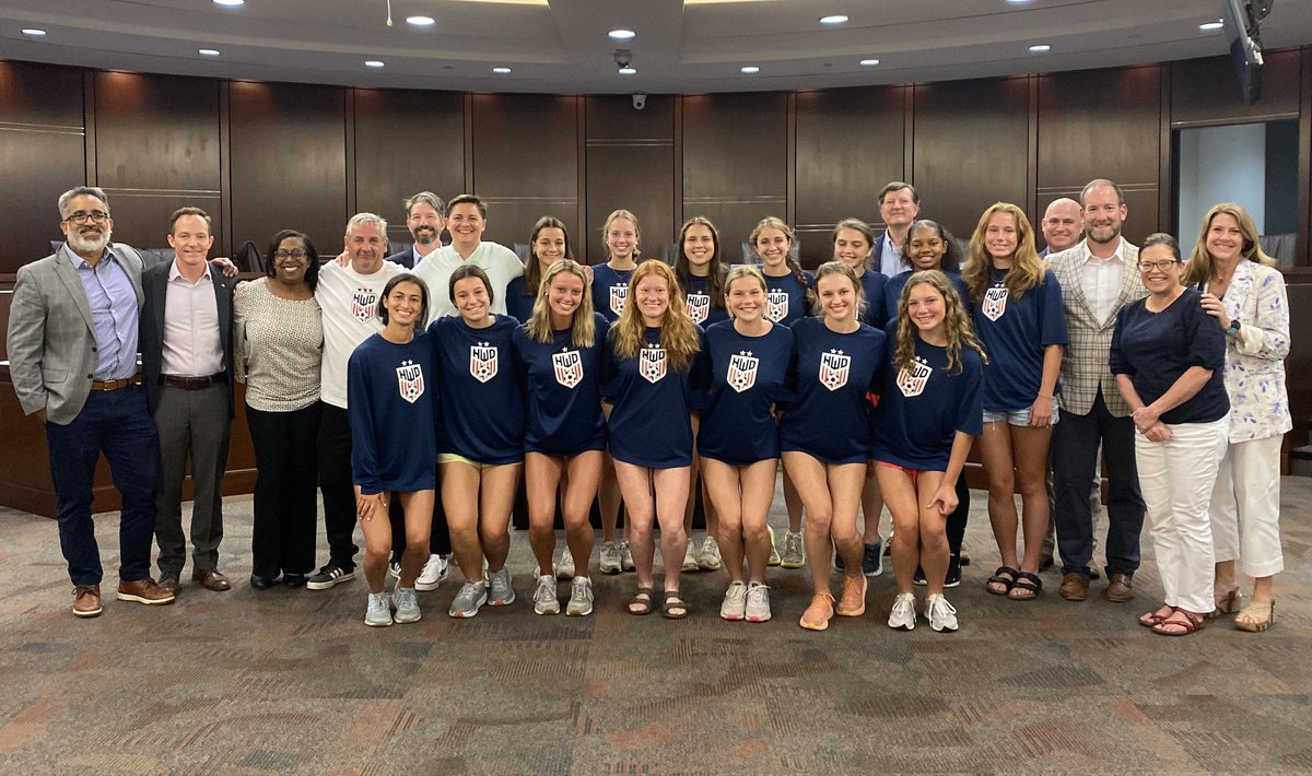 GOOOOOAL! #Homewood HS girls soccer team recognized tonight at city council for their 2nd state title in a row!