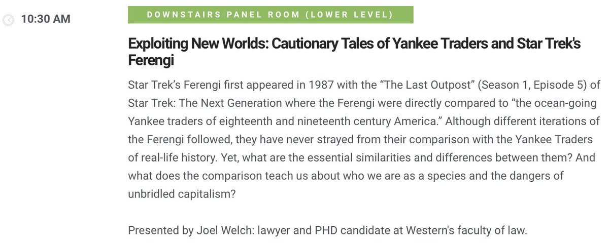 Official announcement! I'll be holding a panel at the Forest City Comicon (<a href="/ForestCtComicon/">Forest City ComiCon</a>) on June 24, 2023, where I'll be speaking on Star Trek's Ferengi. It's going to be Quarky. Hope to see you!

Tickets at: forestcitycomicon.ca/visitor-info/

Full Schedule: at forestcitycomicon.ca/event-schedule/
