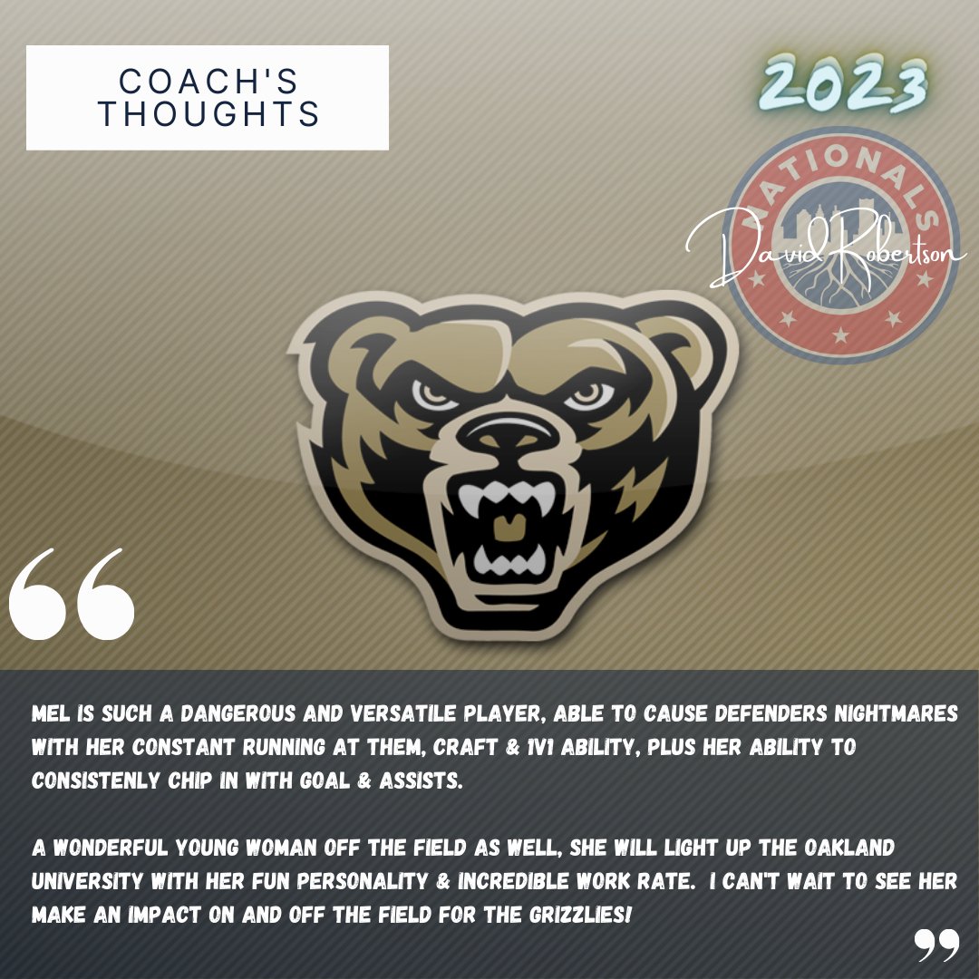 NationalsGA's tweet photo. || COLLEGE COMMITMENT ||

We are delighted to share that 05 GA Blue's Melaina Troy has committed to @OaklandWSOC !

Congratulations to Mel and her whole family; we are so happy for you!

#TheNationalsWay #TheBallerFactory #CollegeRecruiting #Classof2023 https://t.co/xHqkTFKNz5
