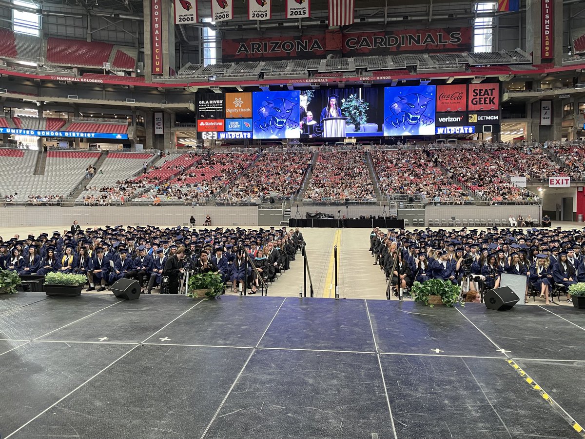 ⁦<a href="/WillowCanyonHS/">Willow Canyon High</a>⁩ finishes up a great day of ⁦<a href="/DysartUSD/">Dysart Schools</a>⁩ graduations. Congrats 2023 Cats and their Winning Culture!!!