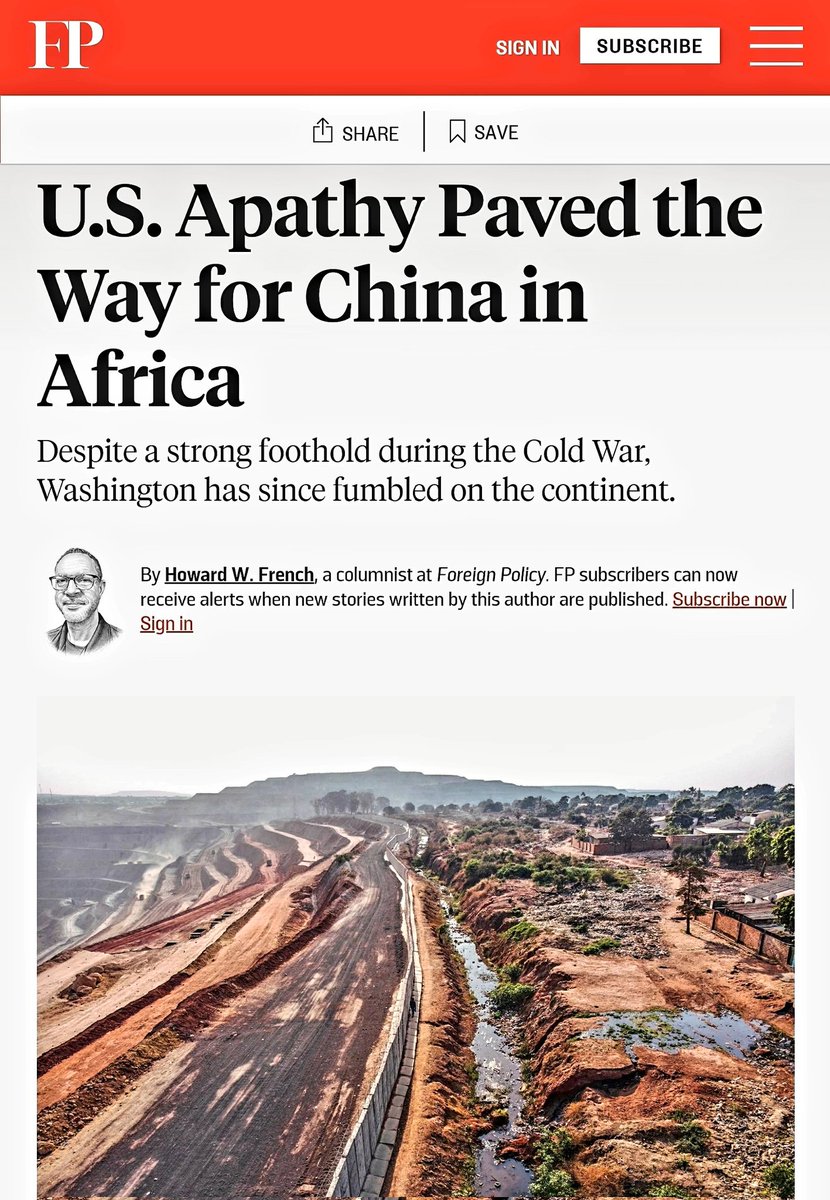 No, it wasn't just US 'apathy,' as this neocon organ asserts. 

It was also sustained US exploitation and incompetence, plus Chinese offers of better terms, friendlier attitudes and real win-win benefits. 

But a US mouthpiece would no longer be one if it ever admitted that.