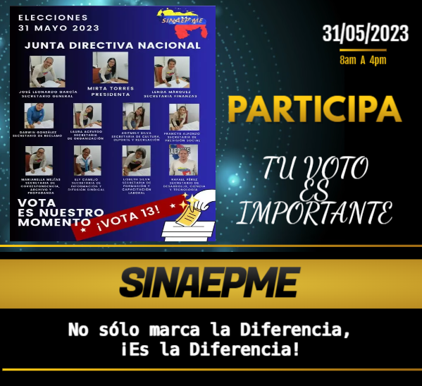perezmecia's tweet photo. Elecciones Sindicales SINAEP-ME https://t.co/dcehRK4I2N