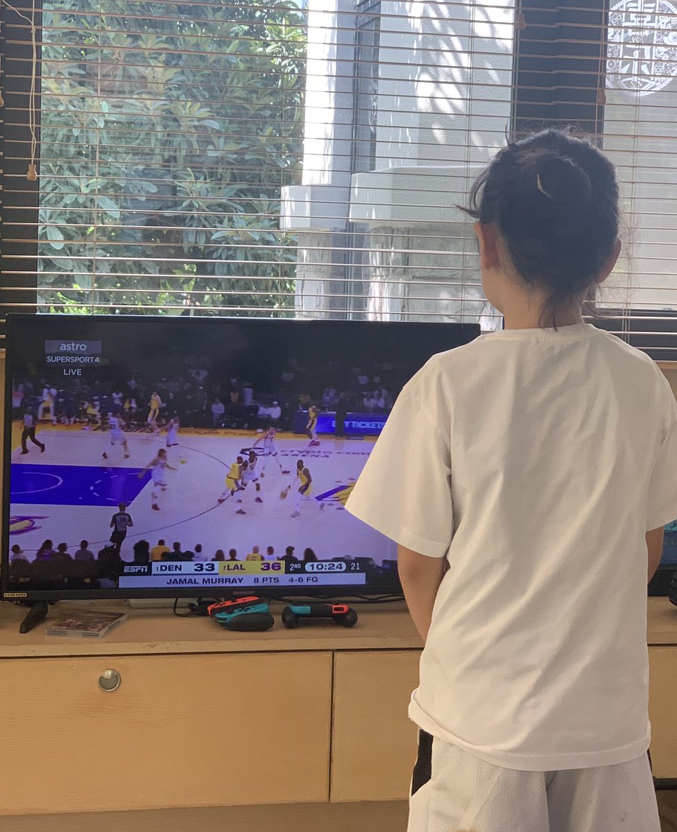 So, my daughter refuses to wear a dress at school for “International Day”, skips school, and stays home to watch the NBA playoffs. Smart girl.