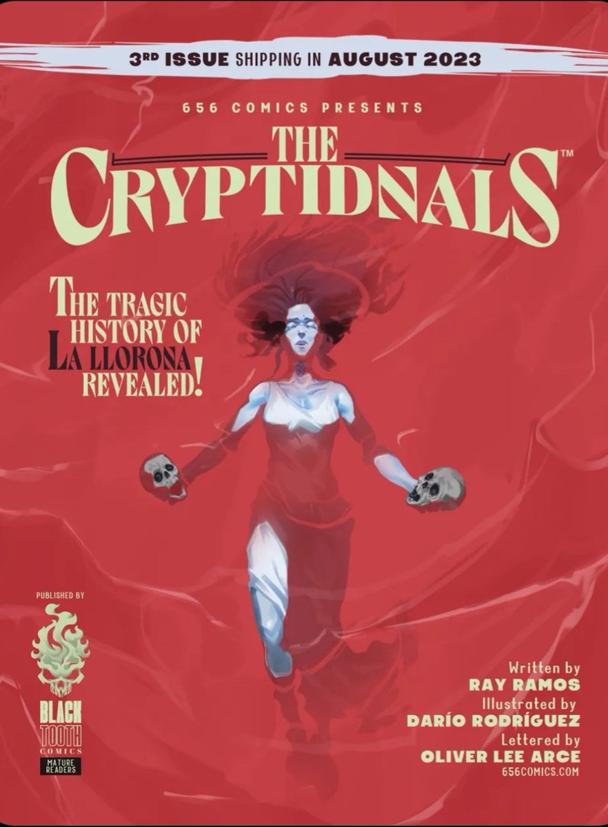 #blacktoothcomics invites you to order issue 3 of #thecryptidnals from the #656comics team.  In June' issue of Previews.   The secret war of cryptids is brewing...who's side will you choose?  #horror #cryptids #cryptid #comicbooks #comics #creepypasta #lallorona
