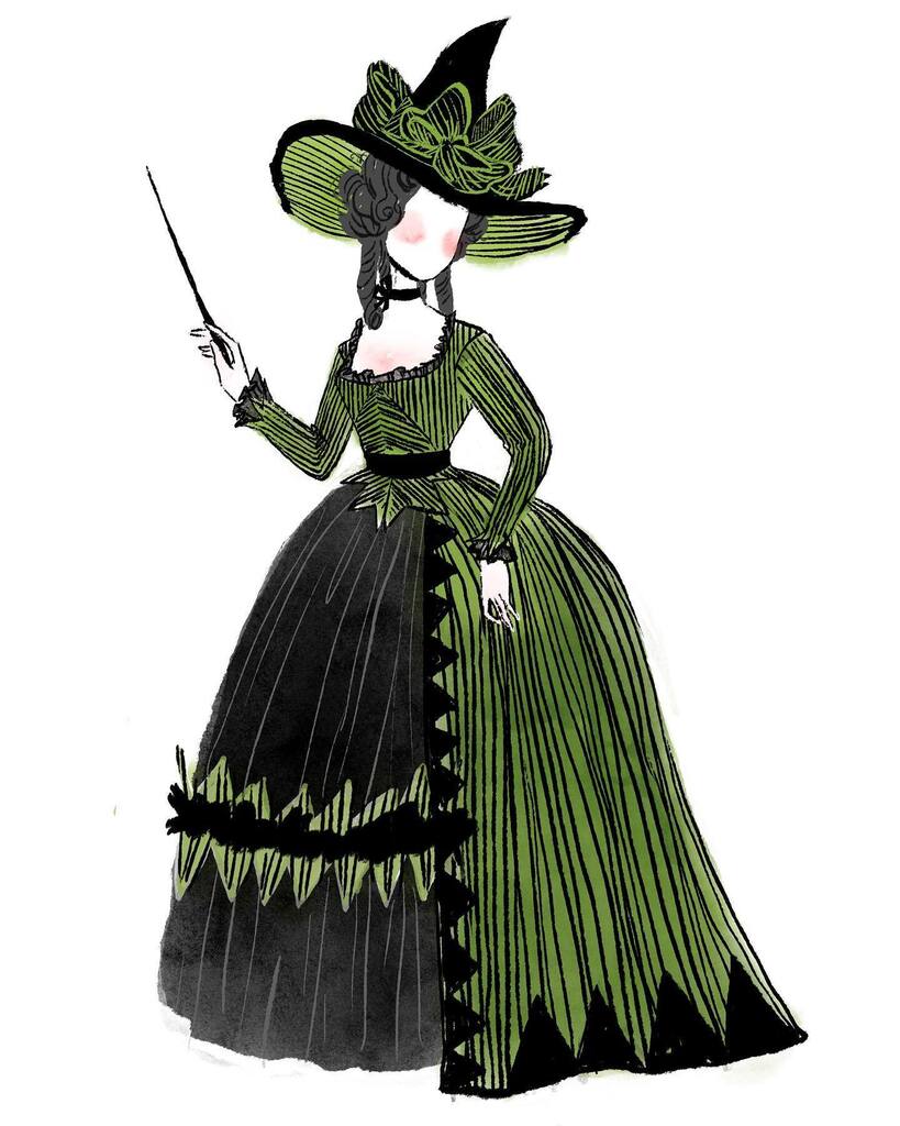 Maybe a little strange but my other passion is historical and fantasy costuming. This was an ensemble I designed for a 1780s version of a very Elphaba-esque witch that I then learned to sew using historical methods! I used to work for a Shakespeare theat… instagr.am/p/CskQblHRV8M/