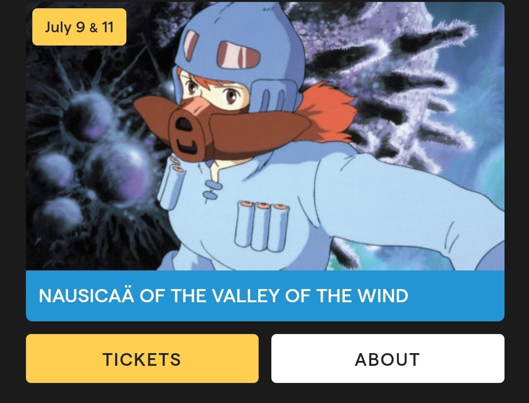 Checking the studio ghibli fest site and i will be here for this
