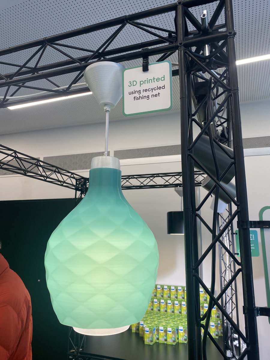 thaomiilee's tweet photo. A 3D printed recycled lighting fixture.

#energyefficiency #sustainability #lowcarbon https://t.co/ZH5WsvnyG9