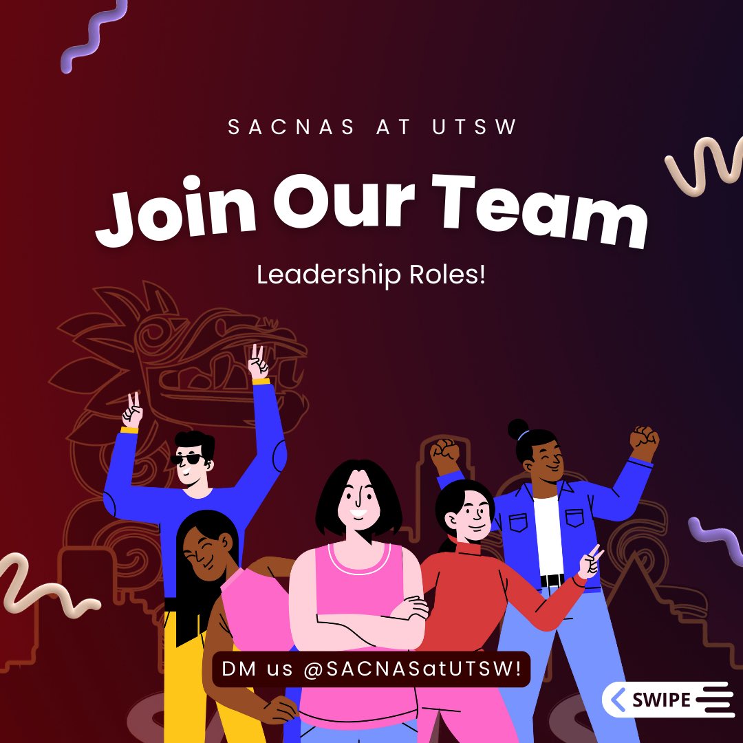 SACNASatUTSW's tweet photo. If you’re interested in some of the leadership roles of SACNAS at UTSW, feel free to DM us on IG or Twitter! 

Nominations close on June 2nd! https://t.co/lIZPAU4XbZ