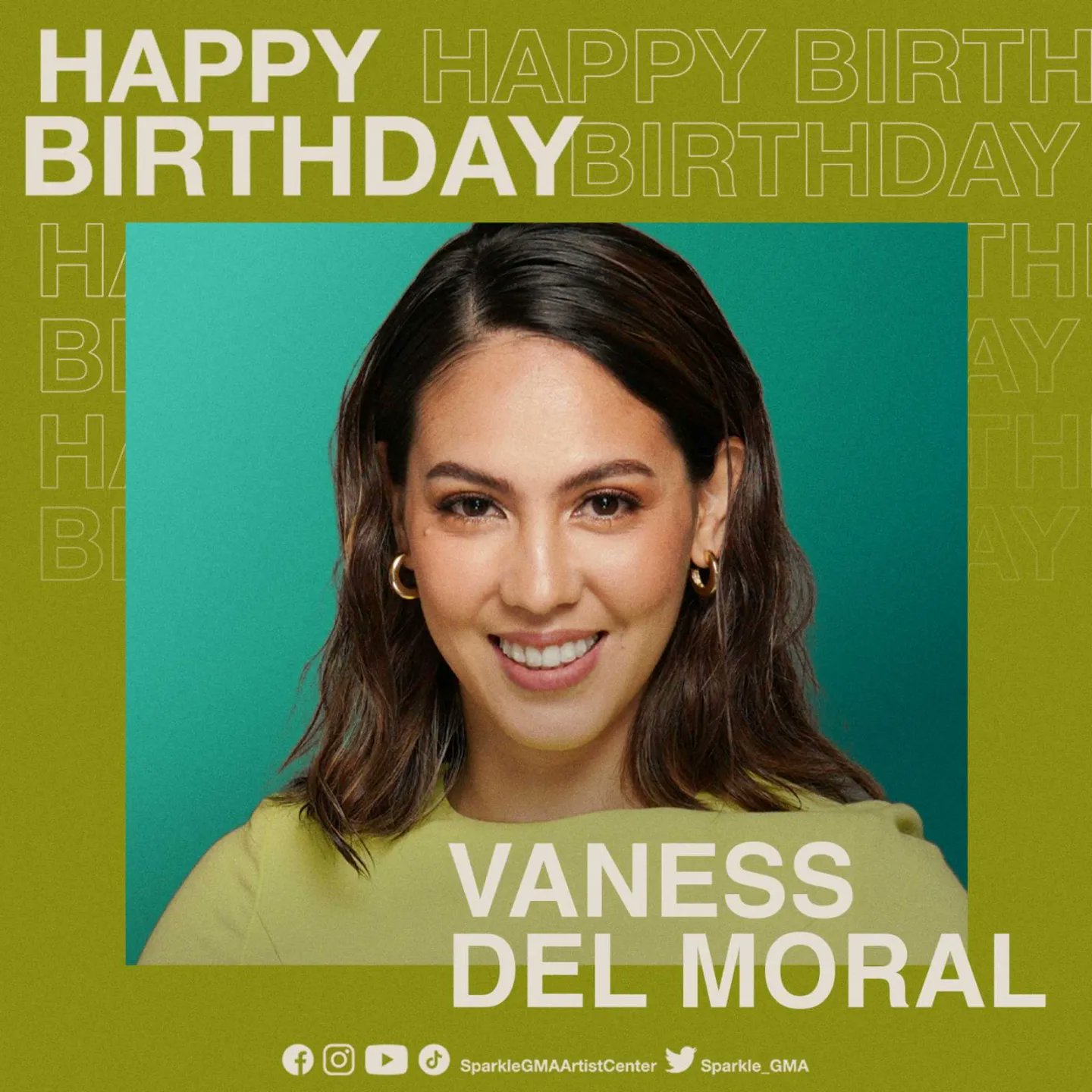 It\s Vaness Del Moral\s special day  Make sure you wish her a \Happy Birthday\ today!     