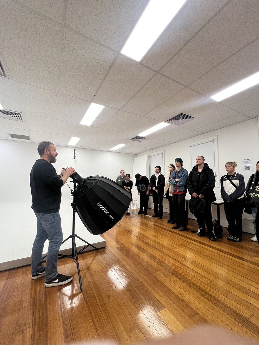 It’s O-Week Day 2 and we’re kicking things off with a lighting workshop for our new Photography and Digital &amp; Social Media students💡😍📸