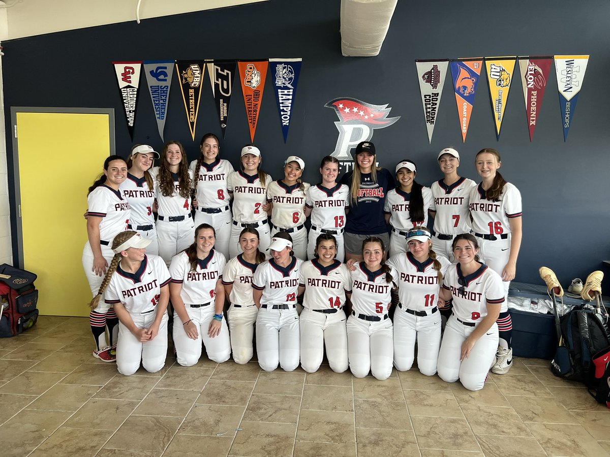 What an honor to have 2017 Patriot graduate and UMBC/Purdue catcher/infielder <a href="/AnnaLonchar/">Anna L</a> join us today! So grateful for her time and encouragement before a big game! Welcome back Anna! <a href="/PatriotPioneers/">PatriotPioneers</a>
