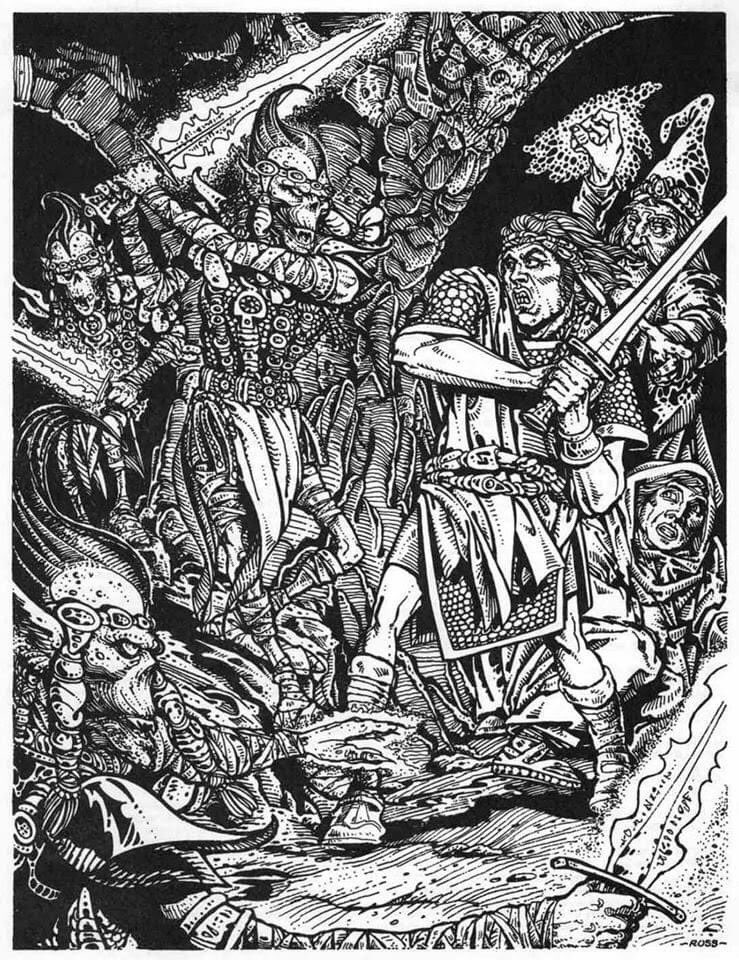 RIP Russ Nicholson. One of the great vintage artists of classic Dungeons & Dragons. I used to buy old beat up, used monster manuals back in the day, I don’t even play DnD, but I wanted them because of his highly detailed and stylish illustrations.