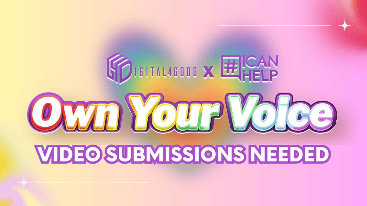 🌈 Calling LGBTQ+ Community &amp; Allies 🎥

📣 We need your voice! Our LGBTQ+ video campaign is seeking submissions from students who identify as LGBTQ+ or as allies.

📫 Email me at jackson@icanhelp.net for more details!
#OwnYourVoice #Pride2023 #LGBTQStudent