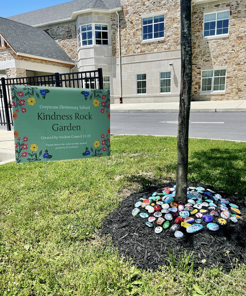 Our final student council project of the school year: GES Kindness Rock Garden🌈🌱 <a href="/GreystoneES/">Kevin Fagan, Ed. D.</a> <a href="/WestChesterASD/">West Chester Area SD</a>