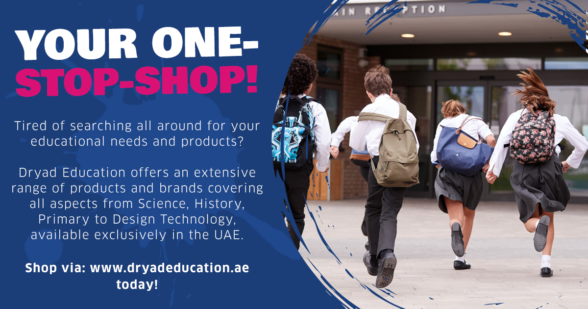 DryadGeneral's tweet photo. Tired of ordering your school's resources from multiple suppliers?

Dryad Education offers an extensive range of products and brands covering all aspects available exclusively in the UAE.

Discover our brands online today! #dubaiteachers #uaeteachers #schoolsupplies #lessonplans https://t.co/K4sQXgSnyW