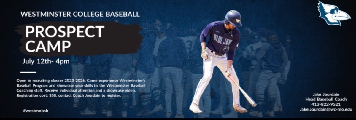 We are excited to announce the first of our Summer prospect camps. Experience our program and showcase your skills! Limited spots available! 🐦⚾️