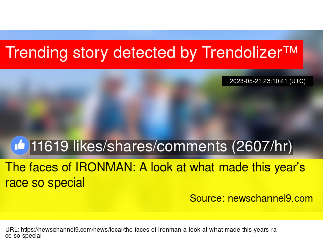 The faces of IRONMAN: A look at what made this year's race so special trendolizer.com/2023/05/the-fa…