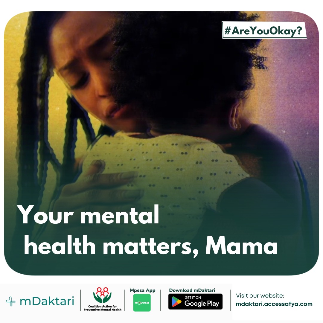 Raising a child as a teen Mum can be a lot to handle, but don't forget to prioritize your own well-being too. With mDaktari, you can access mental health support from the comfort of your own home. <a href="/AccessAfya/">Access Afya</a> @WMMHday