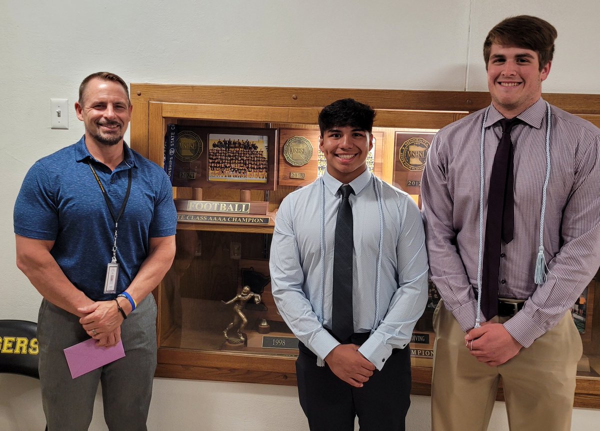 So proud <a href="/LoganHoppe55/">Logan Hoppe</a> and <a href="/AjMallak12/">AJMallak12</a> for all their accomplishments and most importantly, the men they have become!! D Line FAM 4 life!