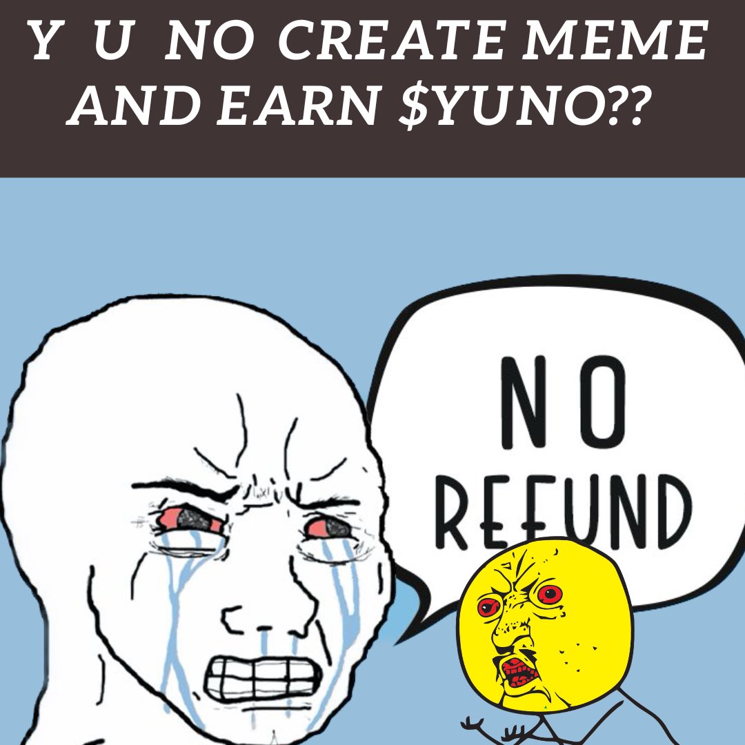 YUNO_token's tweet photo. 🚀 Calling all fans of $NRFD token! 🎉

Unleash your meme-making skills and win free $Yuno tokens! 🎨💎check it the details below https://t.co/Dg6fY0U2Tk