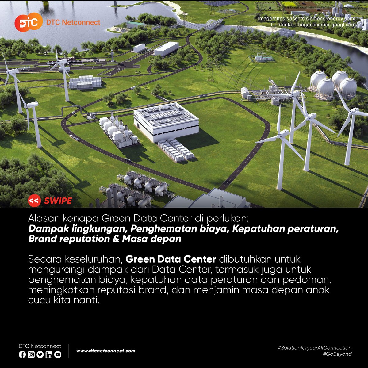 DNetconnect's tweet photo. Green Data Center adalah jenis Data Center yang dirancang dan dioperasikan dengan tujuan mengurangi dampak lingkungan.
#datacenters #datacenter #datacenterlife #datacentercabling #datacenterworld #cloud #cloudcomputing #cloudinfrastructure #cloudserver #cloudstorage https://t.co/9ztAiP5kJS