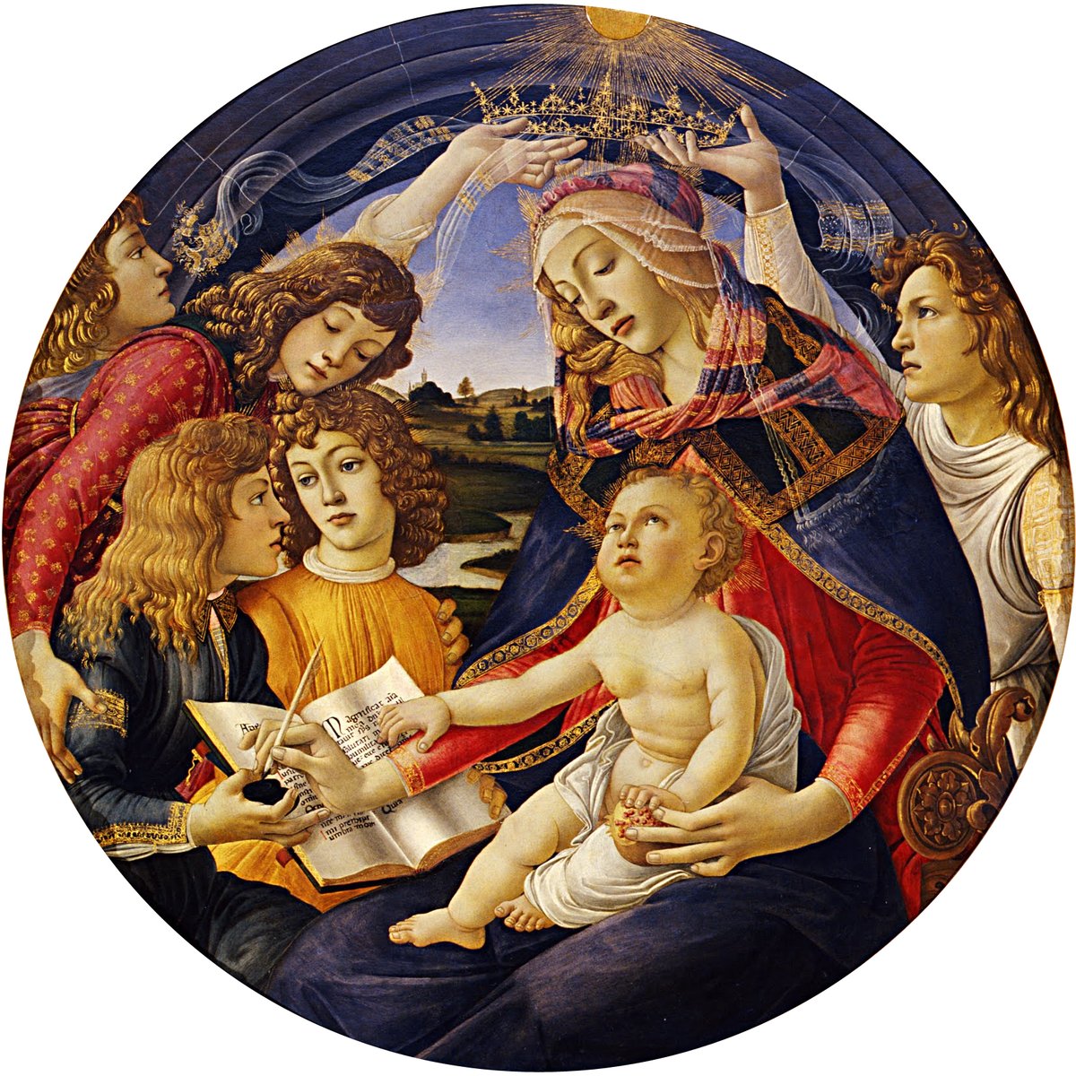 'The Madonna of the Magnificat' by Sandro Botticelli (1481). #churchart #religiousart #art #botticelli #virginofthemagnificat #rennaissance #anglican #anglicanchurchprague #episcopal #prague #czechrepublic #prag #tschechien #praga #republicacheca #stclementsprague