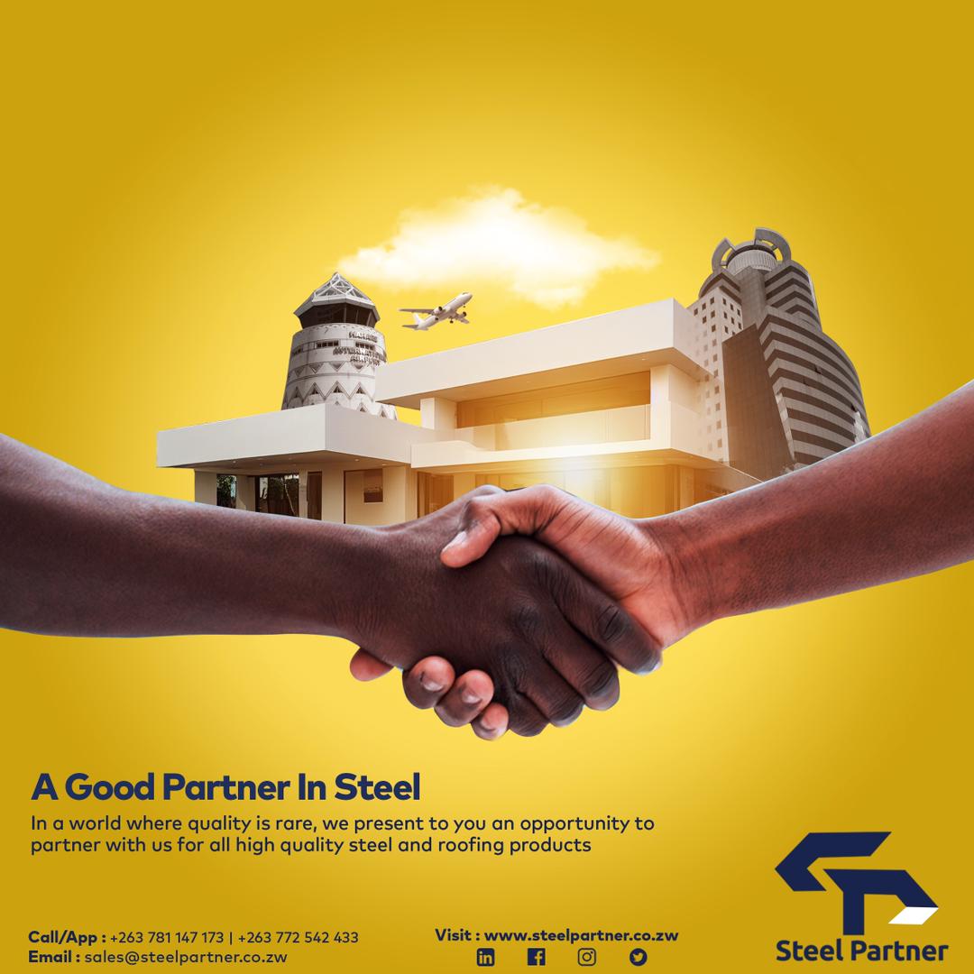 SteelPartnerZw's tweet photo. Our huge product portfolio, industry technical experience and seamless customer experience across all our touch-points has been the foundation of our success story as the pre-eminent supplier of steel and roofing sheets in Zimbabwe. #steel #roofingsheets #agriculture #energy https://t.co/3qG2DfVA33