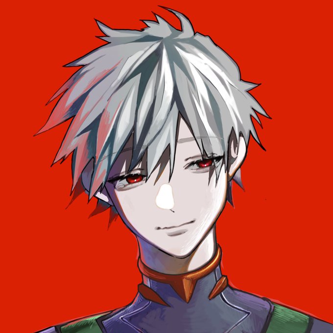 渚カヲル 「カオルくん」|𝘬𝘢𝘯𝘻𝘢𝘬𝘪のイラスト